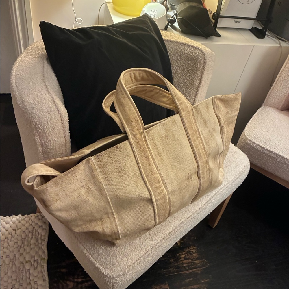 SERAPIS unique grungy designer tote bag $300 NWT